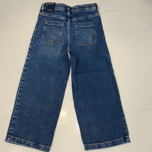 Crewcuts Girls Wide-Leg size 7 Jeans Denim NWT - Picture 3 of 4
